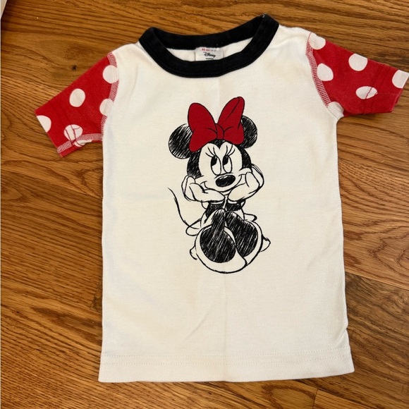 Hanna Andersson Toddler Disney Minnie Mouse Dot Short John Pajama Set 85cm 2T - Picture 2 of 5